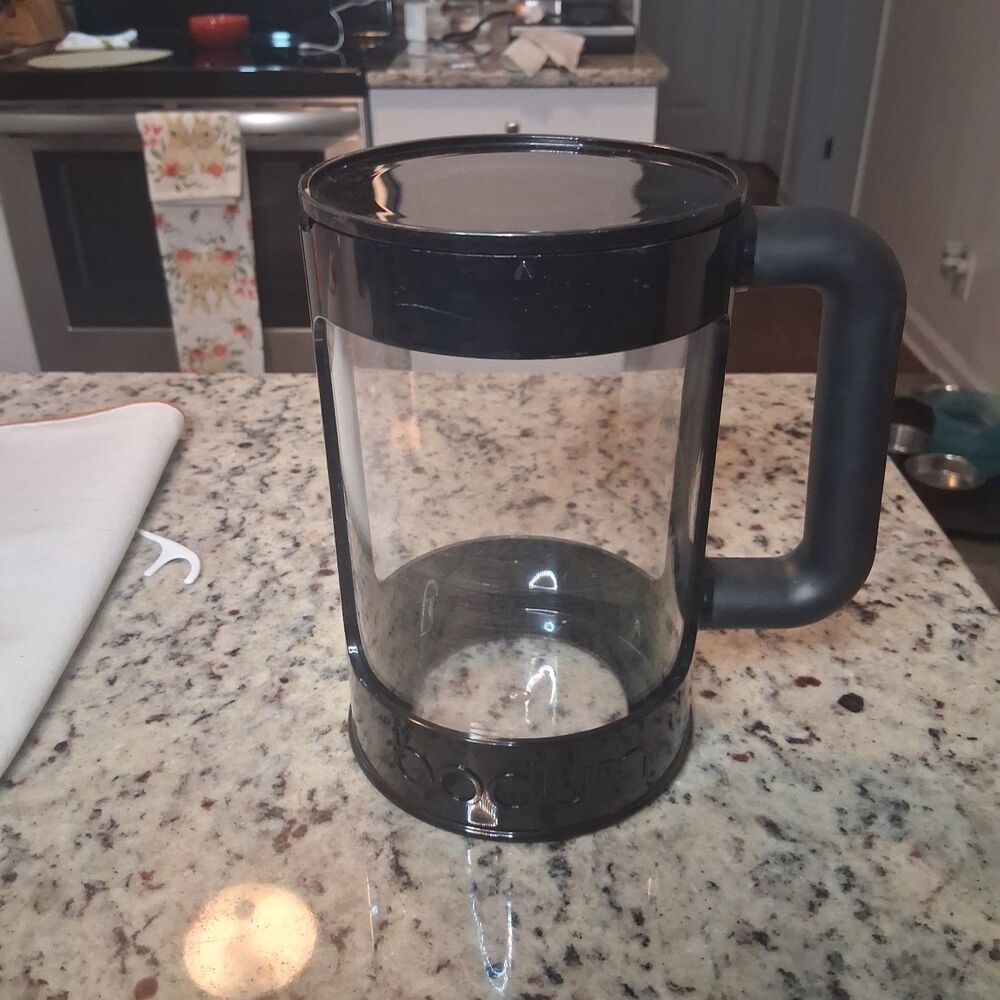 Bodum 8 Cup French Press Coffee Maker 34oz Black Replacement Carafe NO PLUNGER